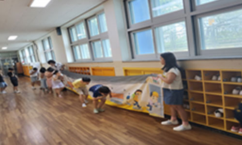 어린이 대상 화재 안전 예방 교육 현장